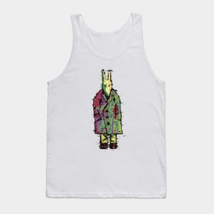 Time travelling raincoat fox Tank Top